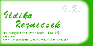 ildiko reznicsek business card