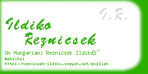 ildiko reznicsek business card